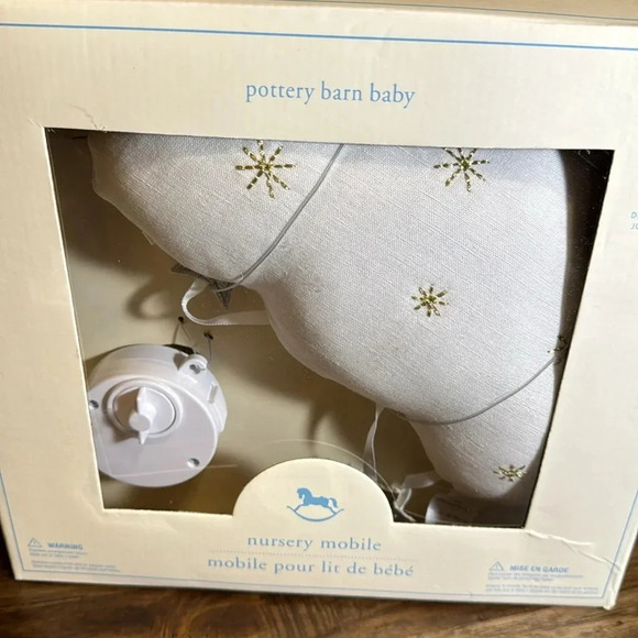 Pottery Barn Kids Other - NWT PBK Pottery Barn Kids Baby Nursery Musical Mobile Cloud Star Brahms Lullaby